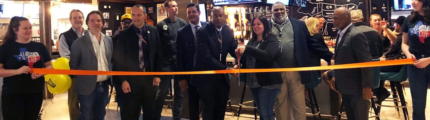 Dickey's BBQ Team at a Ribbon Cutting