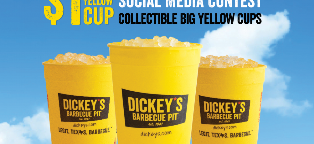 Dickey’s Barbecue Pit offers $1 Big Yellow Cup for a limited time