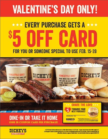 Dickey’s Barbecue Invites Guests to Share the Love on Valentine’s Day