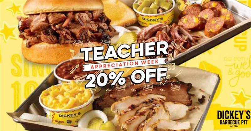 Teacher's discount, 20% off